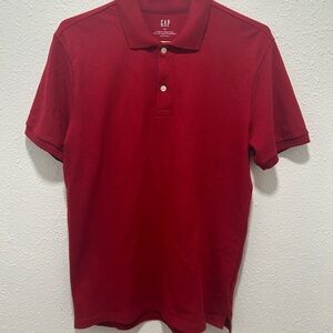 GAP Men's Classic Crimson Polo Shirt